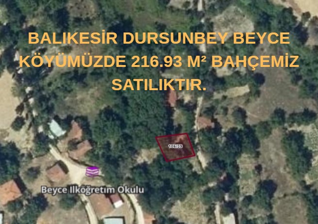 BALIKESİR DURSUNBEY BEYCE KÖYÜMÜZDE 216.93 M² BAHÇEMİZ SATILIKTIR. - BALIKESİR DURSUNBEY fotoğraf 6